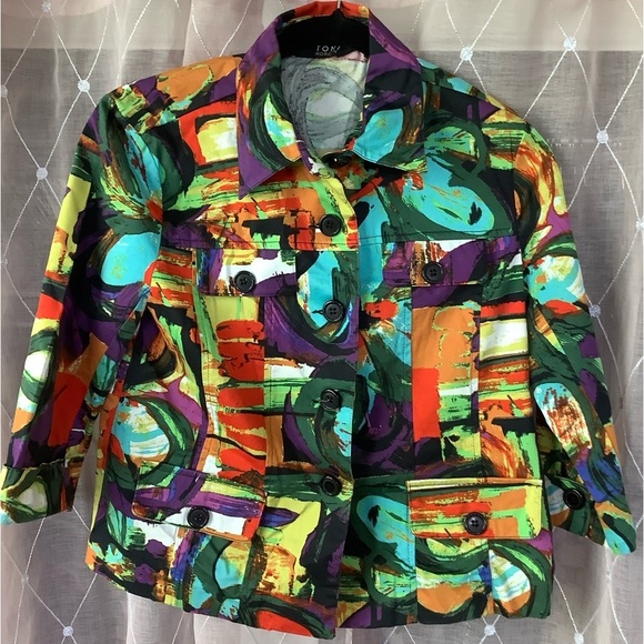 Jackets & Blazers - Colorful Abstract Women's Jacket